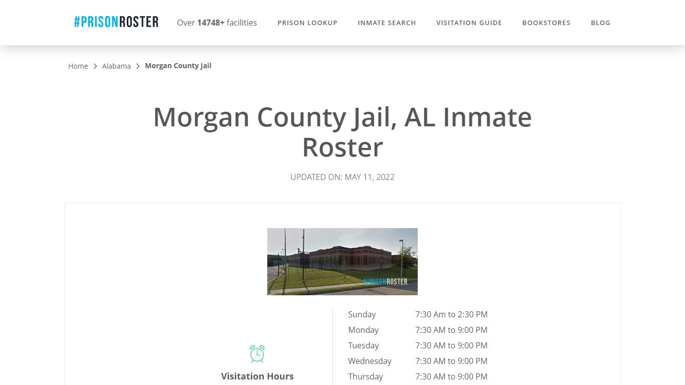 Morgan County Jail, AL Inmate Roster